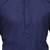 Classic blue cotton kurta with drape style dhoti salwar