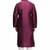 Purple color silk kurta pajama set for men