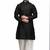 Classic black color silk kurta pajama set