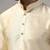 Classic cream color silk kurta with pants set