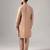 Rose gold color silk kurta with pants set