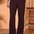 japanese fabric yoke design embroidered maroon kurta with trouser pant