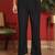japanese fabric embroidered work black kurta with bell bottom pant