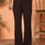 japanese fabric embroidered work wine kurta with bell bottom pant