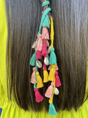 multicolor handmade gulmohar parandi 2