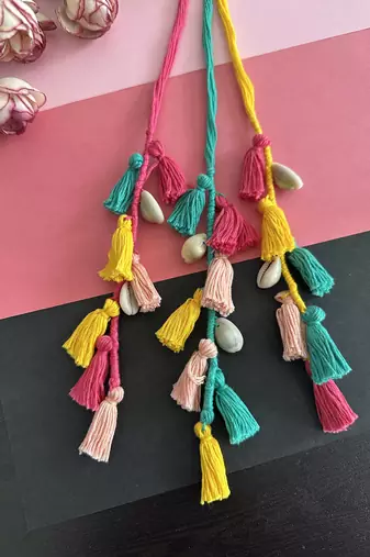multicolor handmade gulmohar parandi