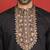Cotton silk embroidered black kurta & trouser with dupatta