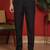 Cotton silk embroidered black kurta & trouser with dupatta