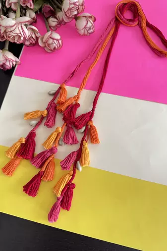 multicolor red handmade mahogany parandi
