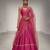Rani Pink Embroidered Dupion Silk Lehenga Set