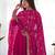 Women's Gorgeous Embroidery Work Fox Georgette Fabric Flared Anarkali Pant and Dupatta Set