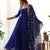 Women's Gorgeous Embroidery Work Fox Georgette Fabric Flared Anarkali Pant and Dupatta Set