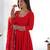 Women's Gorgeous Embroidery Work Fox Georgette Fabric Flared Anarkali Pant and Dupatta Set