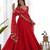 Women's Gorgeous Embroidery Work Fox Georgette Fabric Flared Anarkali Pant and Dupatta Set