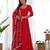 Women's Gorgeous Embroidery Work Fox Georgette Fabric Flared Anarkali Pant and Dupatta Set