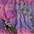 Lavender Color Digital Print ,Hand Aari Work and Hand Khatli work Silk Blend Saree