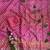 Pink Color Digital Print ,Hand Aari Work and Hand Khatli work Silk Blend Saree