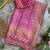 Pink Color Digital Print ,Hand Aari Work and Hand Khatli work Silk Blend Saree