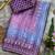 Purple Color Digital Print ,Hand Aari Work and Hand Khatli work Silk Blend Saree