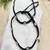 Black Thread Macrame Anklet with Silver Plated Flower Charms | Adjustable Boho Ankle Bracelet 