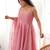 Women's sparkle pink anarkali gown style suit with matching dupatta