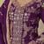 Women's royal purple heavy embroidered sharara suit set with dupatta