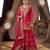 Beautiful pink chinon sequence sharara set