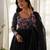 Women's Beautiful Floral Printed Organza Silk Fabric Flared Anarkali Pant and Dupatta Set
