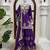Beautiful purple chinon sequence sharara set