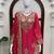 Beautiful pink chinon sequence sharara set
