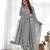 Women's Beautiful Floral Printed Chiffon Fabric Flared Anarkali Pant and Dupatta Set
