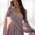 Women's Beautiful Floral Printed Chiffon Fabric Flared Anarkali Pant and Dupatta Set