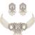 Hex pearl crystal choker set