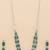 Emerald cut necklace set