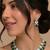 Green crystal gold bridal necklace & earring set