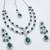 Emerald gold bridal matha patti set