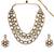Gold crystal layered bridal necklace & earring set