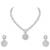 Crystal bridal necklace & earring set