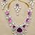 Purple gemstone gold bridal set
