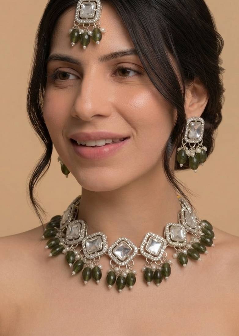 Olivebridal matha patti set