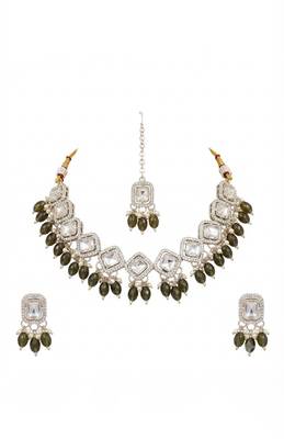 Olivebridal matha patti set 3