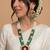 Cream & emerald bridal set with jasmine accent