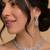 Rose gold pink crystal bridal set