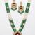 Cream & emerald bridal set with jasmine accent