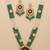 Cream & emerald bridal set with jasmine accent