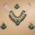 Emerald gold bridal matha patti se