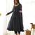 Women's Gorgeous Laheriya Print Fox Georgette Fabric Flared Anarkali Pant and Dupatta Set