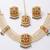 Gold multicolor  bridal set