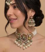 Statement gold pearl & bridal set