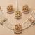 Gold multicolor  bridal set